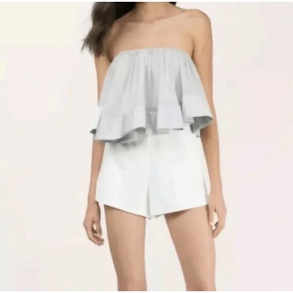 KEEPSAKE THE LABEL Not To Be Crop TOP Ruffle SIZE XS/2 Retail $160 - Picture 2 of 9